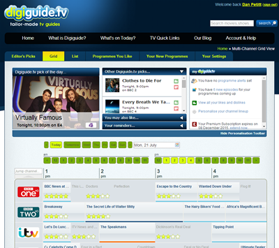 TV Listings | TV Guide Listings | What's on TV Tonight | Digiguide.tv  Premium